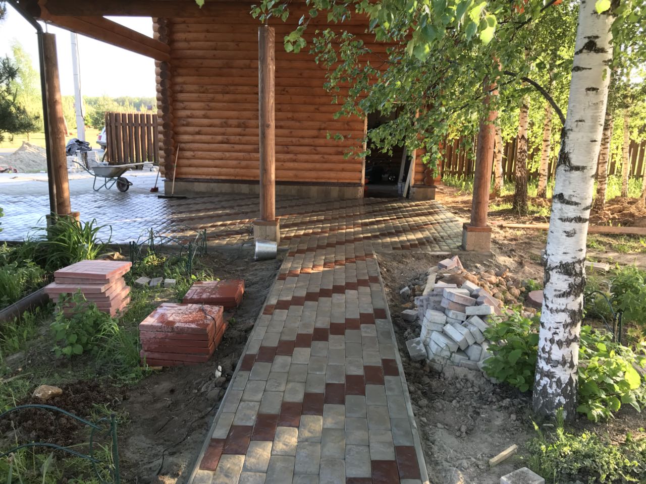 Укладка тротуарной плитки под ключ 5