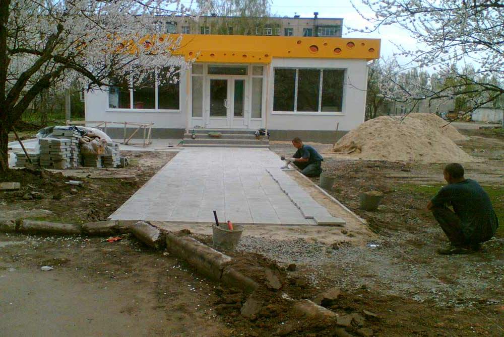Укладка тротуарной плитки под ключ 9