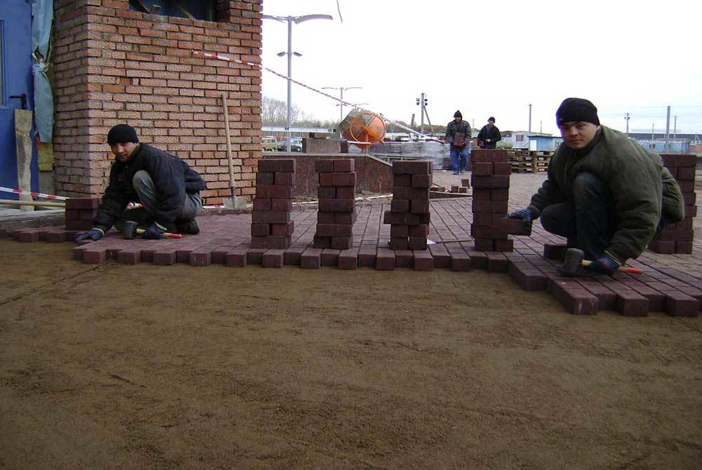 Укладка тротуарной плитки под ключ 10