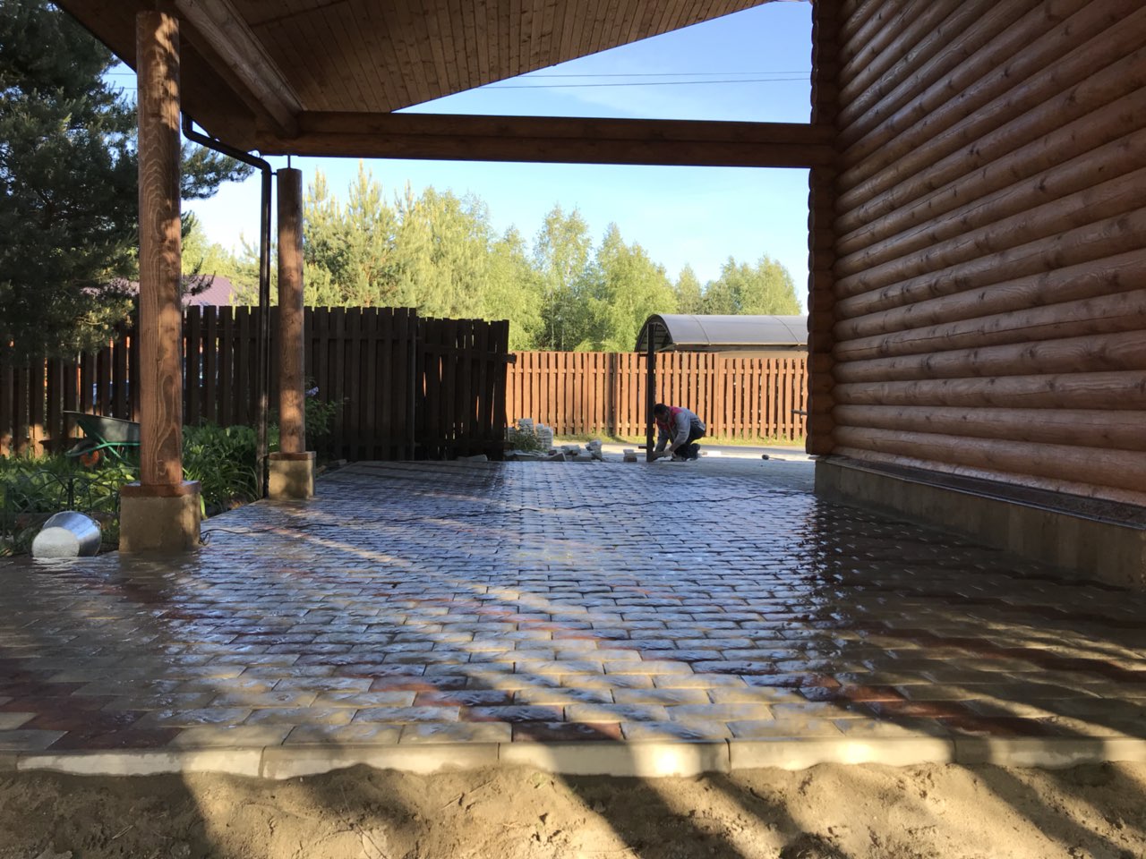 Укладка тротуарной плитки под ключ 24