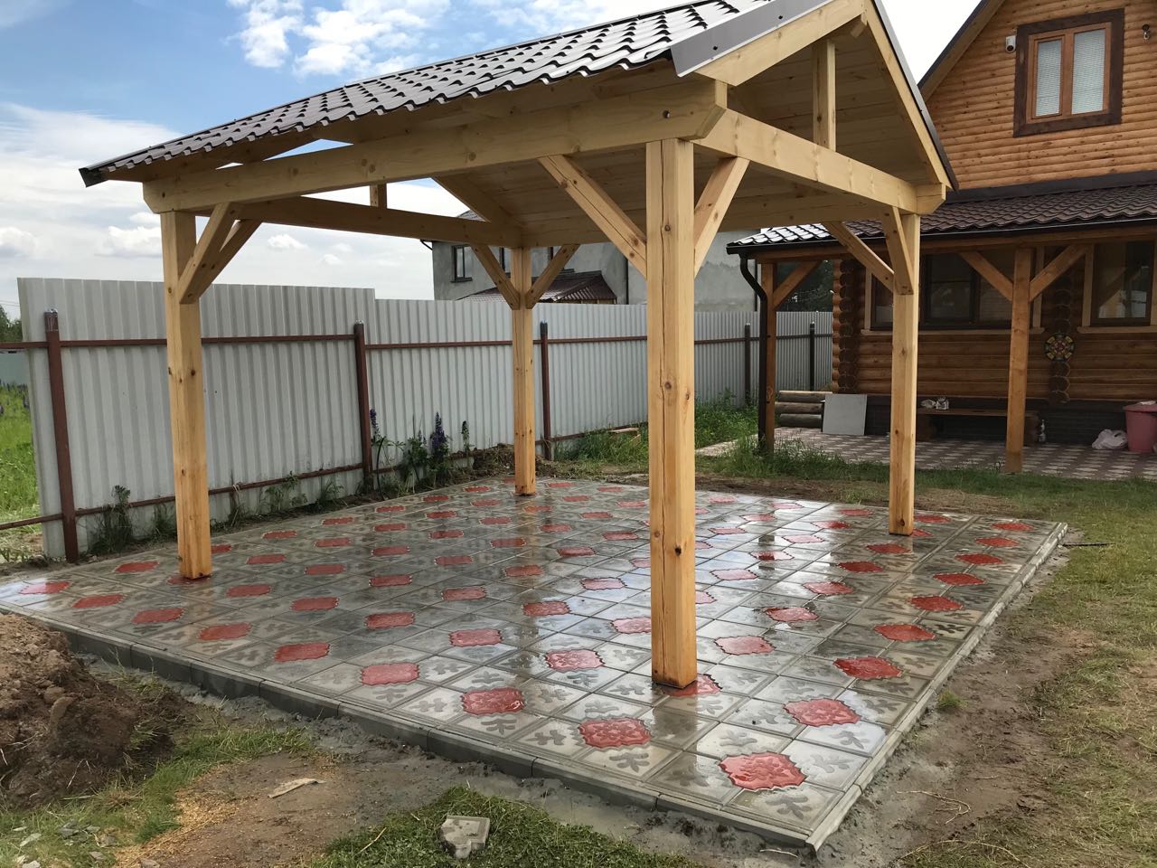 Укладка тротуарной плитки под ключ 26