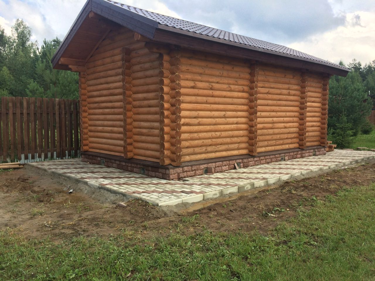 Укладка тротуарной плитки под ключ 30