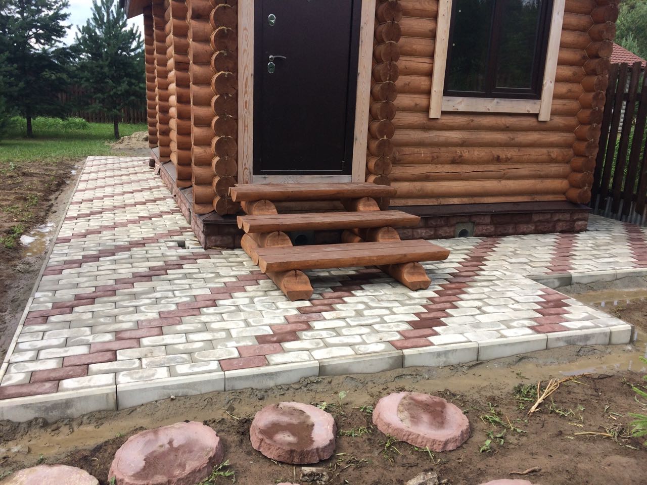 Укладка тротуарной плитки под ключ 32